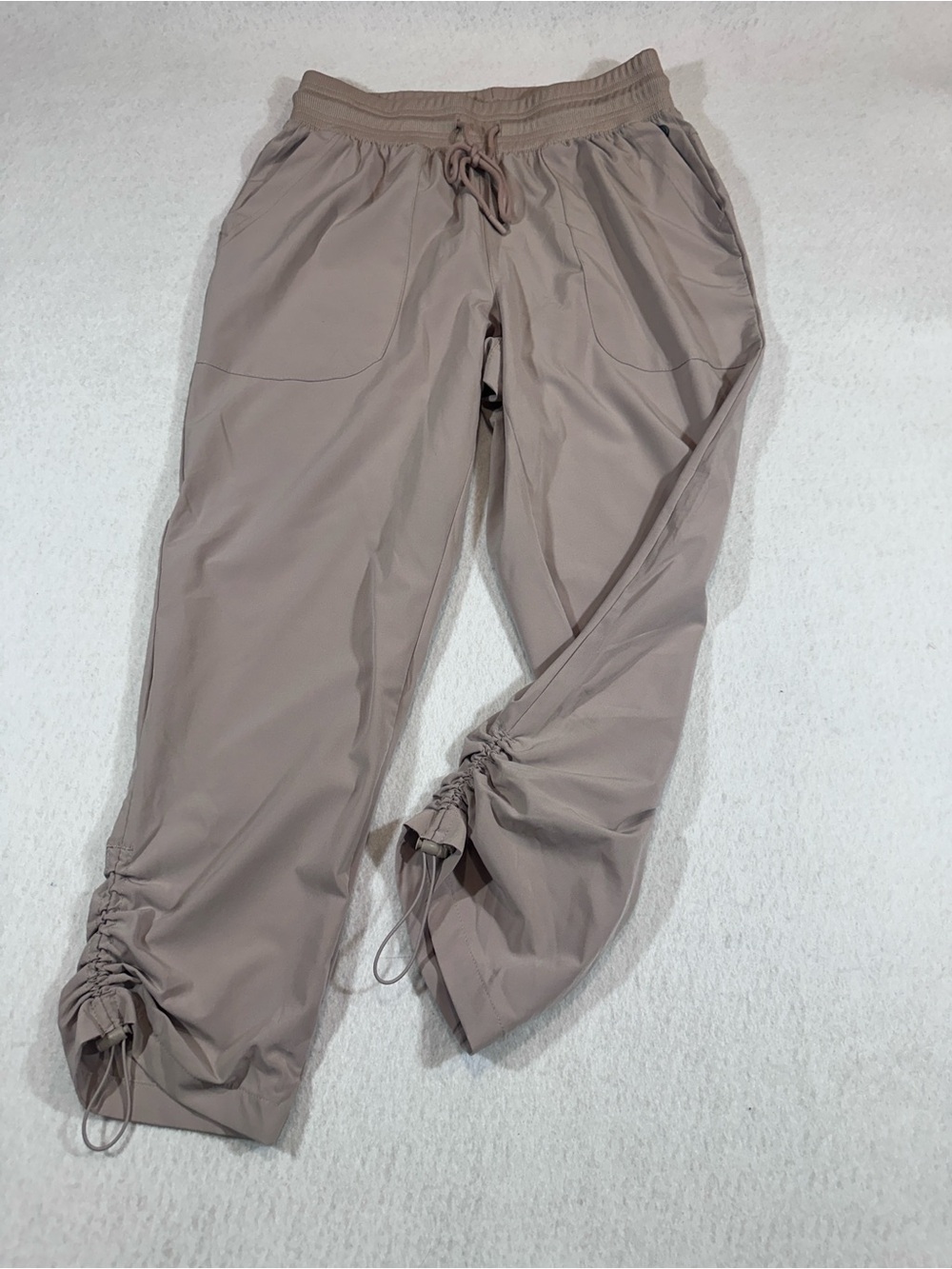 Apana Light Cream Drawstring Jogger Pants size small